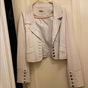 Leather Off White Jacket from Wilson